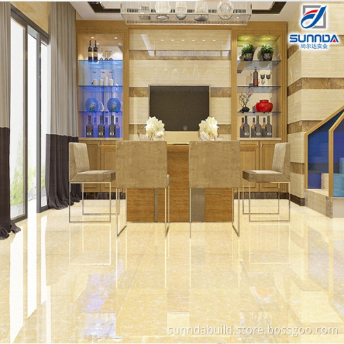 High glossy porcelain rose pink color nice design crystal glass polished porcelanto tile bathroom floor tiles from foshan